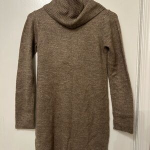 Cozy Brown Women's Sweater Dress